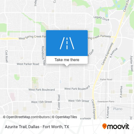 Azurite Trail map
