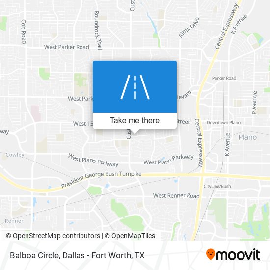 Mapa de Balboa Circle