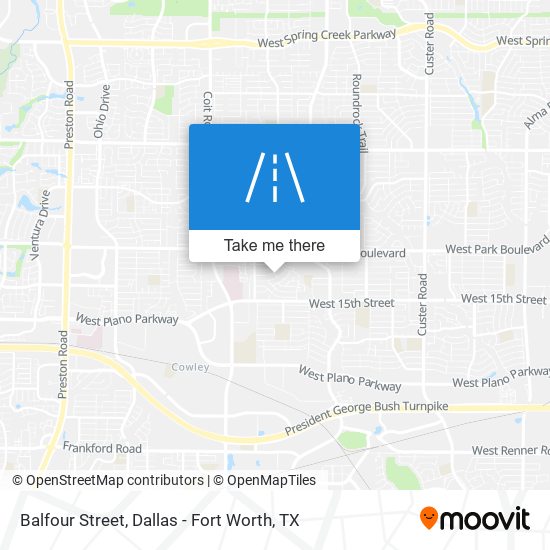 Balfour Street map