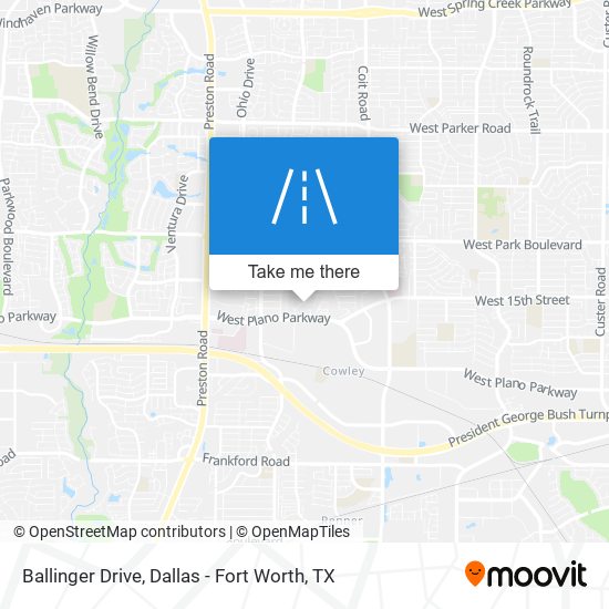 Ballinger Drive map