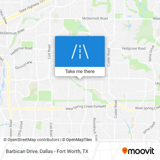 Barbican Drive map