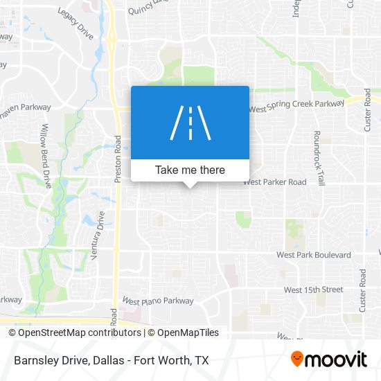 Barnsley Drive map