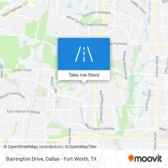 Mapa de Barrington Drive