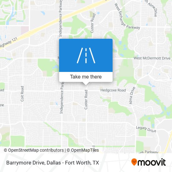 Barrymore Drive map