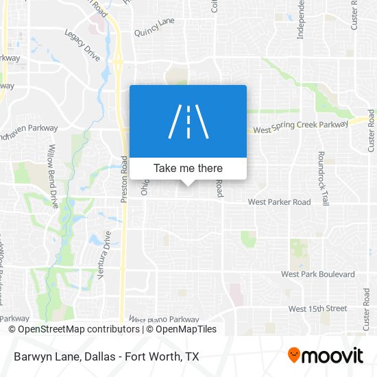 Mapa de Barwyn Lane