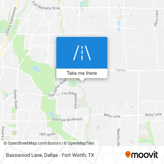 Basswood Lane map