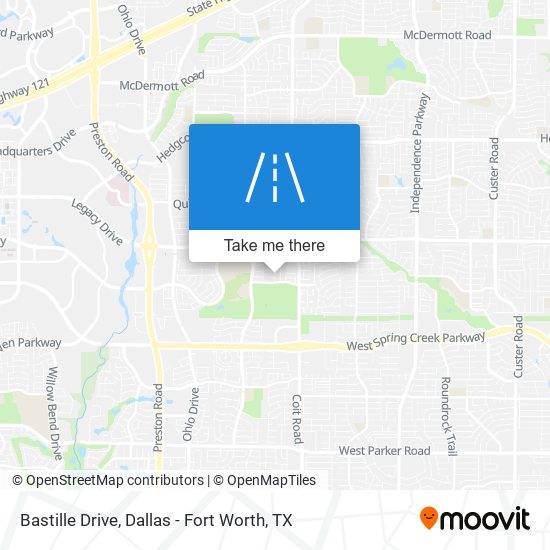 Mapa de Bastille Drive
