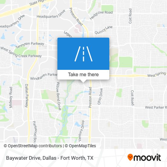 Baywater Drive map