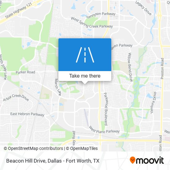 Beacon Hill Drive map