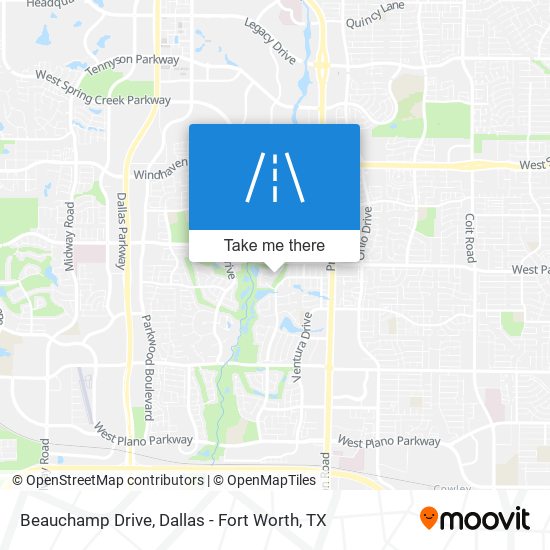 Beauchamp Drive map