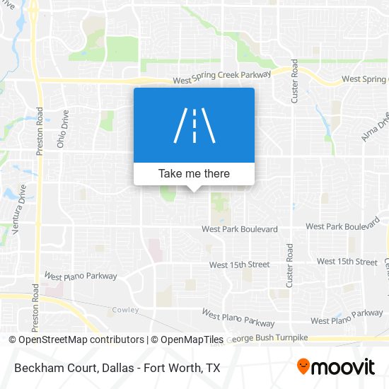 Beckham Court map