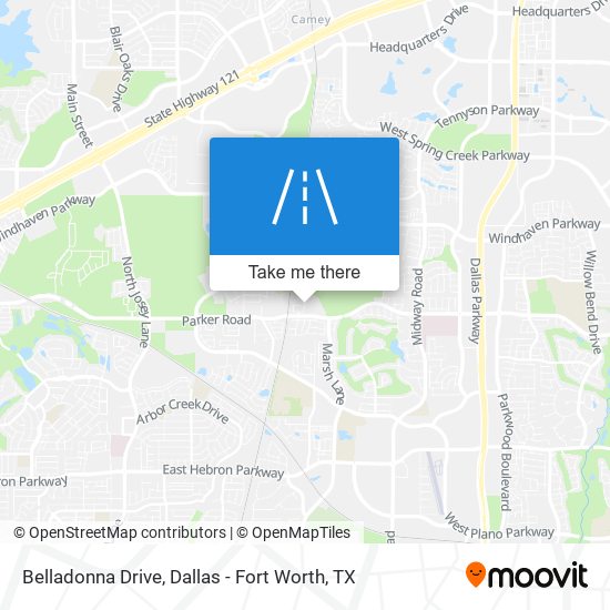 Belladonna Drive map
