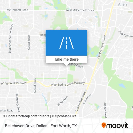 Bellehaven Drive map