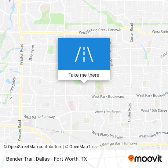 Bender Trail map