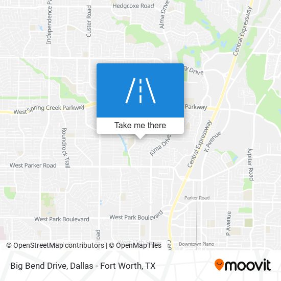 Big Bend Drive map