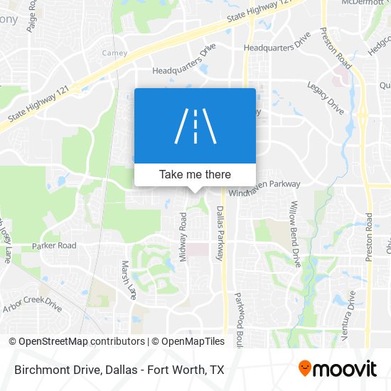 Birchmont Drive map
