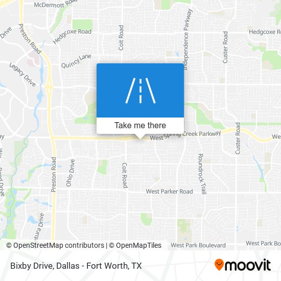 Bixby Drive map