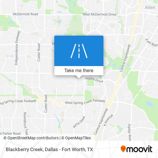 Blackberry Creek map
