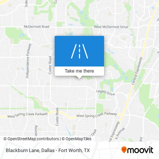 Mapa de Blackburn Lane