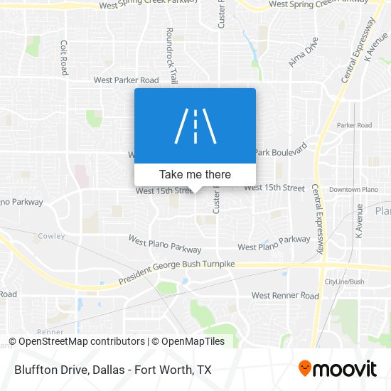 Bluffton Drive map