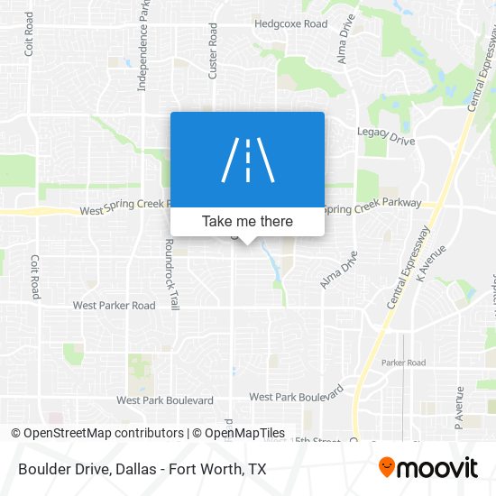 Boulder Drive map