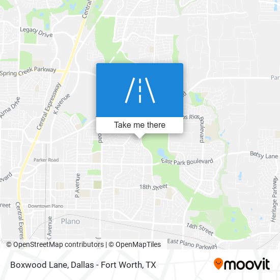 Mapa de Boxwood Lane