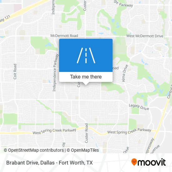 Brabant Drive map