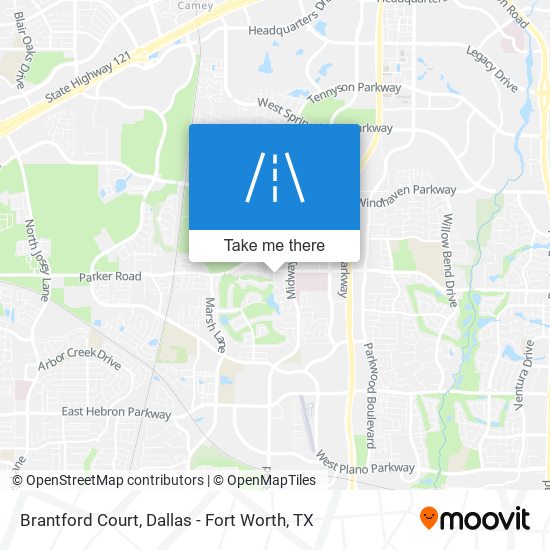 Mapa de Brantford Court