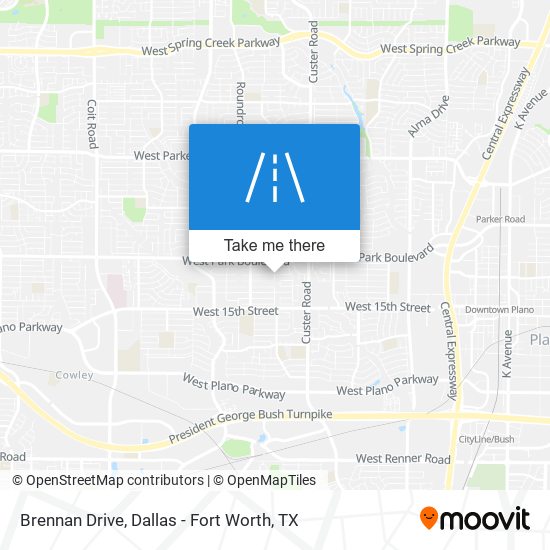 Brennan Drive map