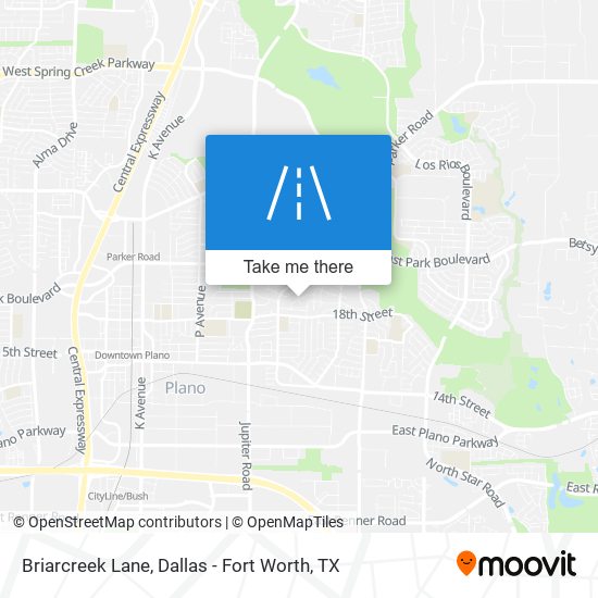 Briarcreek Lane map