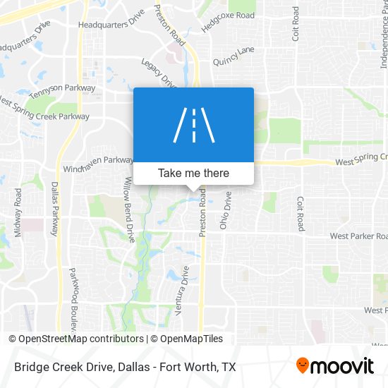 Bridge Creek Drive map