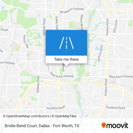 Bridle Bend Court map
