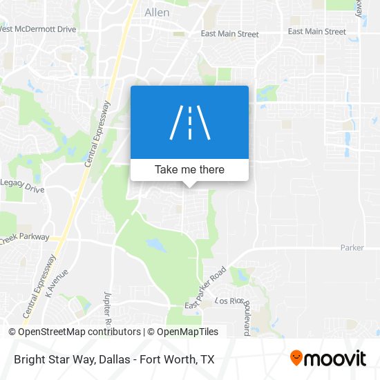 Bright Star Way map