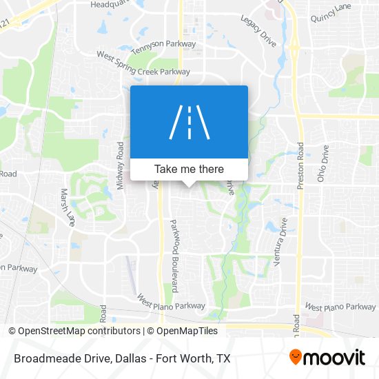 Broadmeade Drive map
