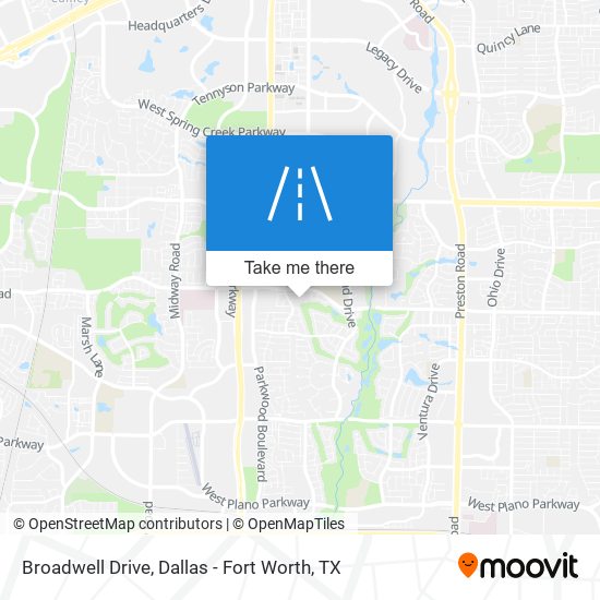 Broadwell Drive map