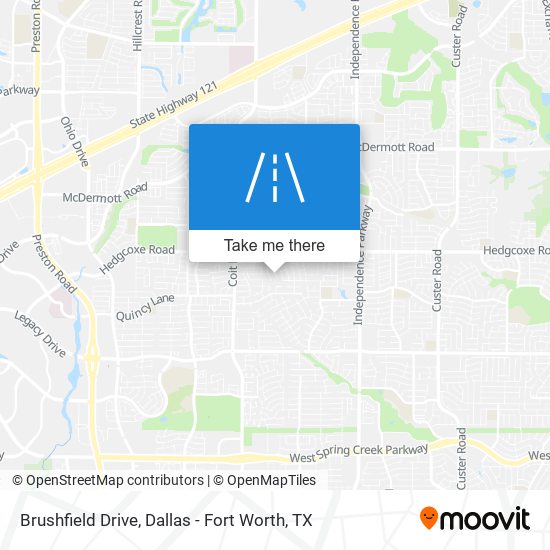 Brushfield Drive map