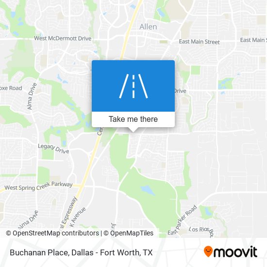 Buchanan Place map