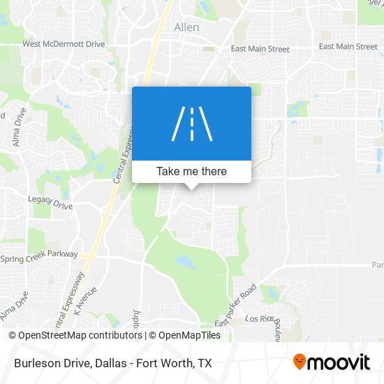 Burleson Drive map
