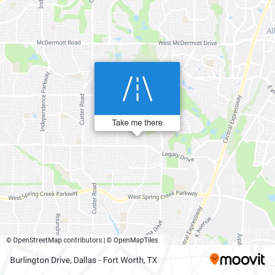 Burlington Drive map