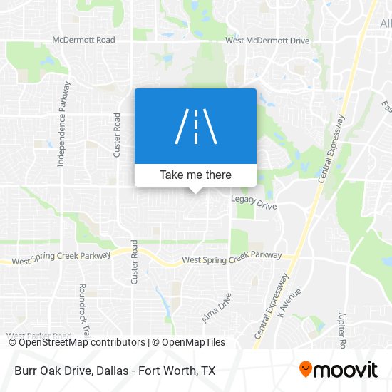 Burr Oak Drive map