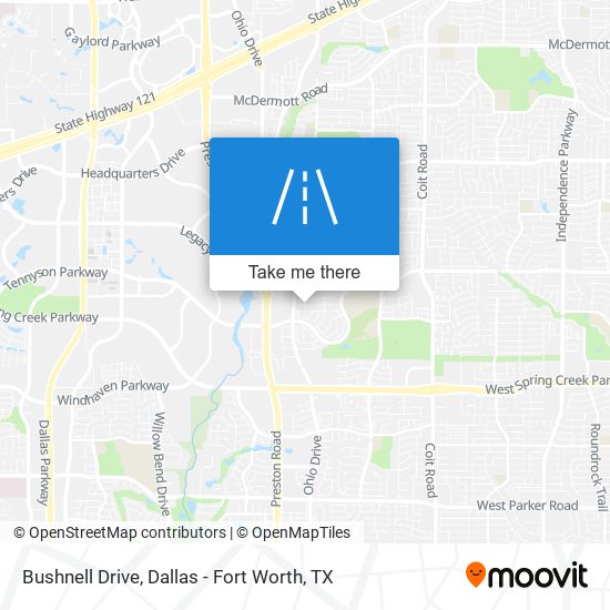 Bushnell Drive map