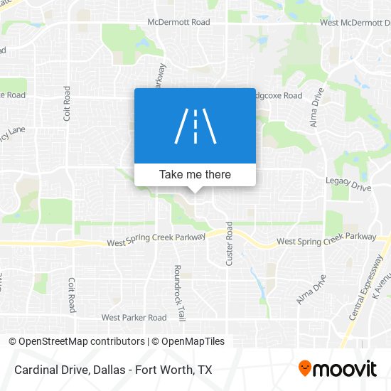 Mapa de Cardinal Drive