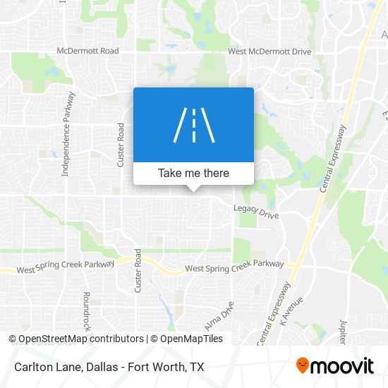 Carlton Lane map