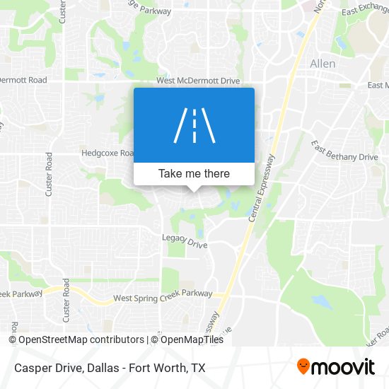 Mapa de Casper Drive