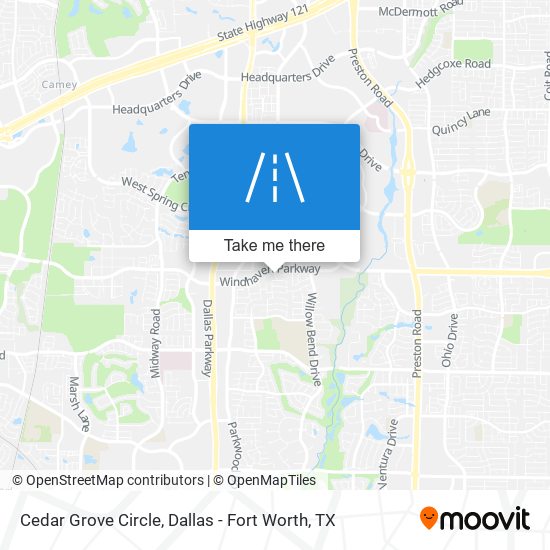 Mapa de Cedar Grove Circle