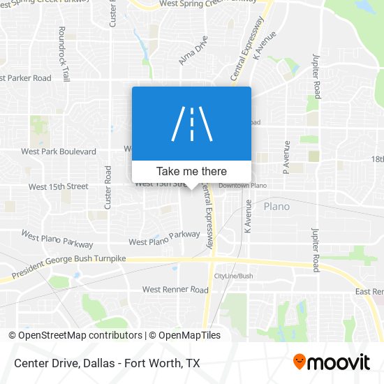 Center Drive map