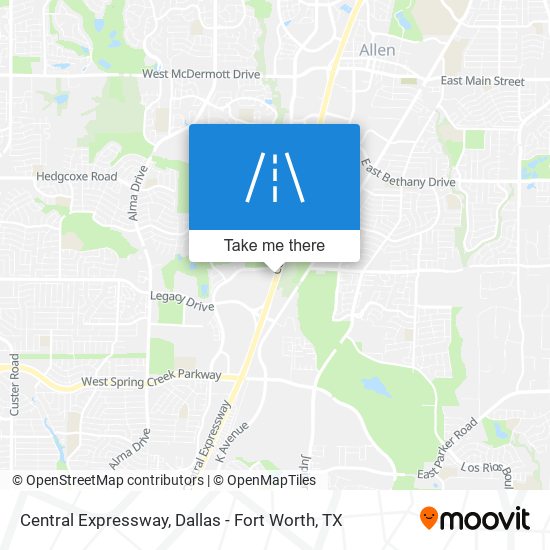Central Expressway map