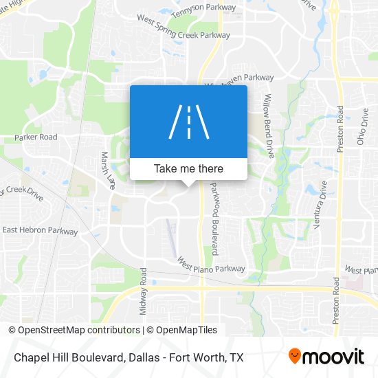 Chapel Hill Boulevard map