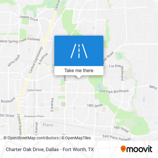 Charter Oak Drive map