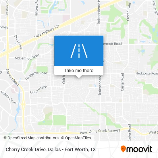 Mapa de Cherry Creek Drive